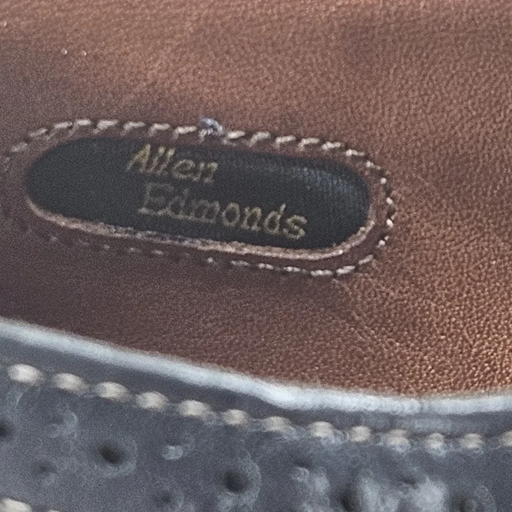 Allen Edmonds McTavish Oxfords Shoes Men's 10.5 D Black Leather Golden Era